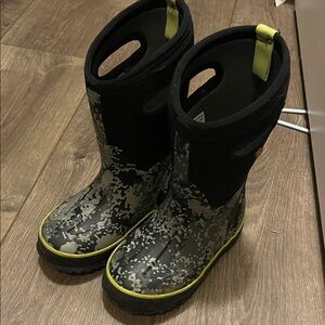 Kids Camouflage Bog Rain Boots Toddler 10